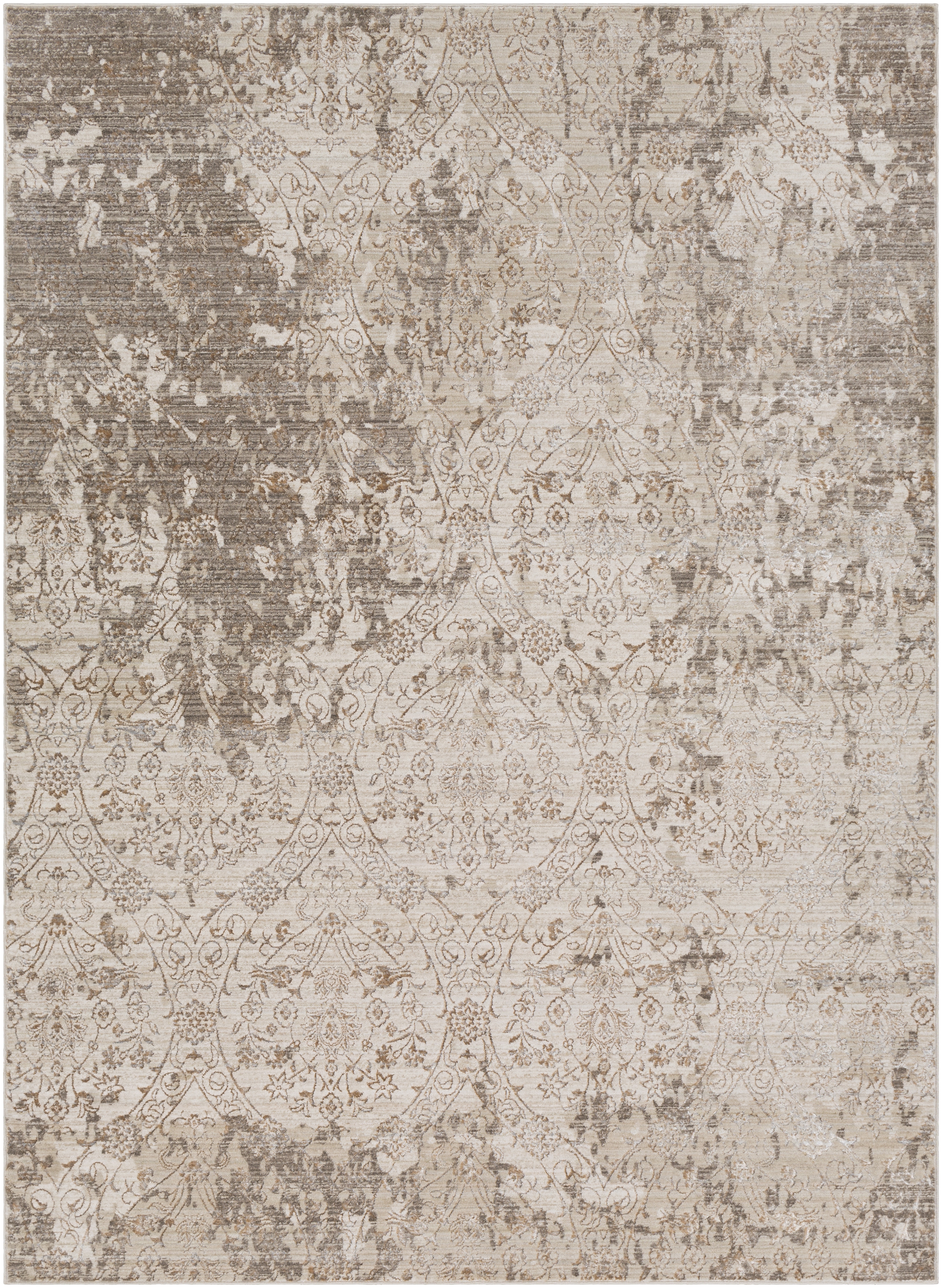 Crescendo Green Indoor 2' x 3'3" Machine Woven Rug - Image 0
