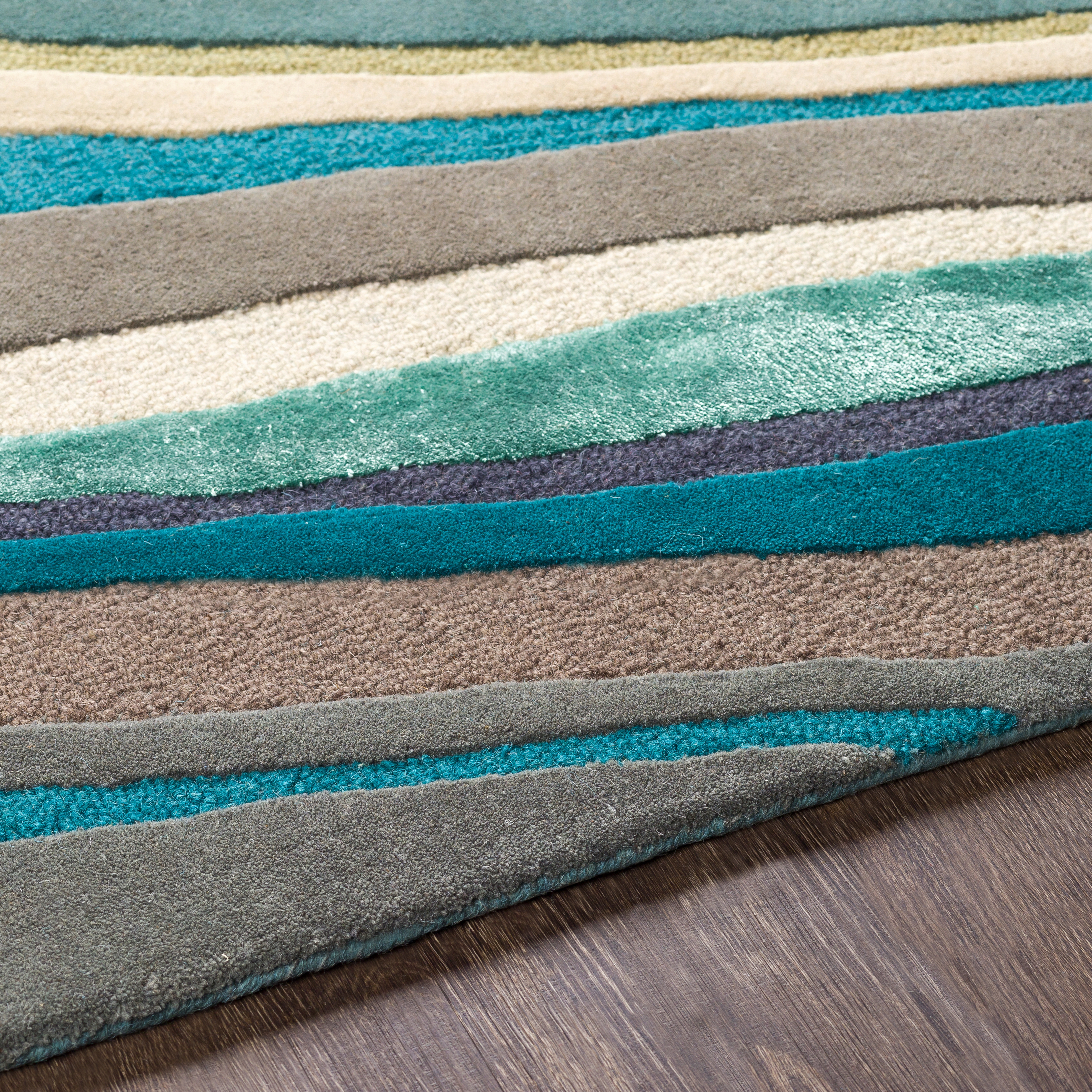 Lounge Blue Indoor 4' x 6' Handmade Rug - Image 2