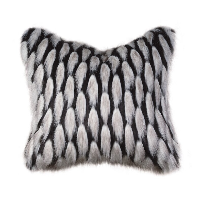 Eastern Accents Inès Faux Fur Throw Pillow - Image 0