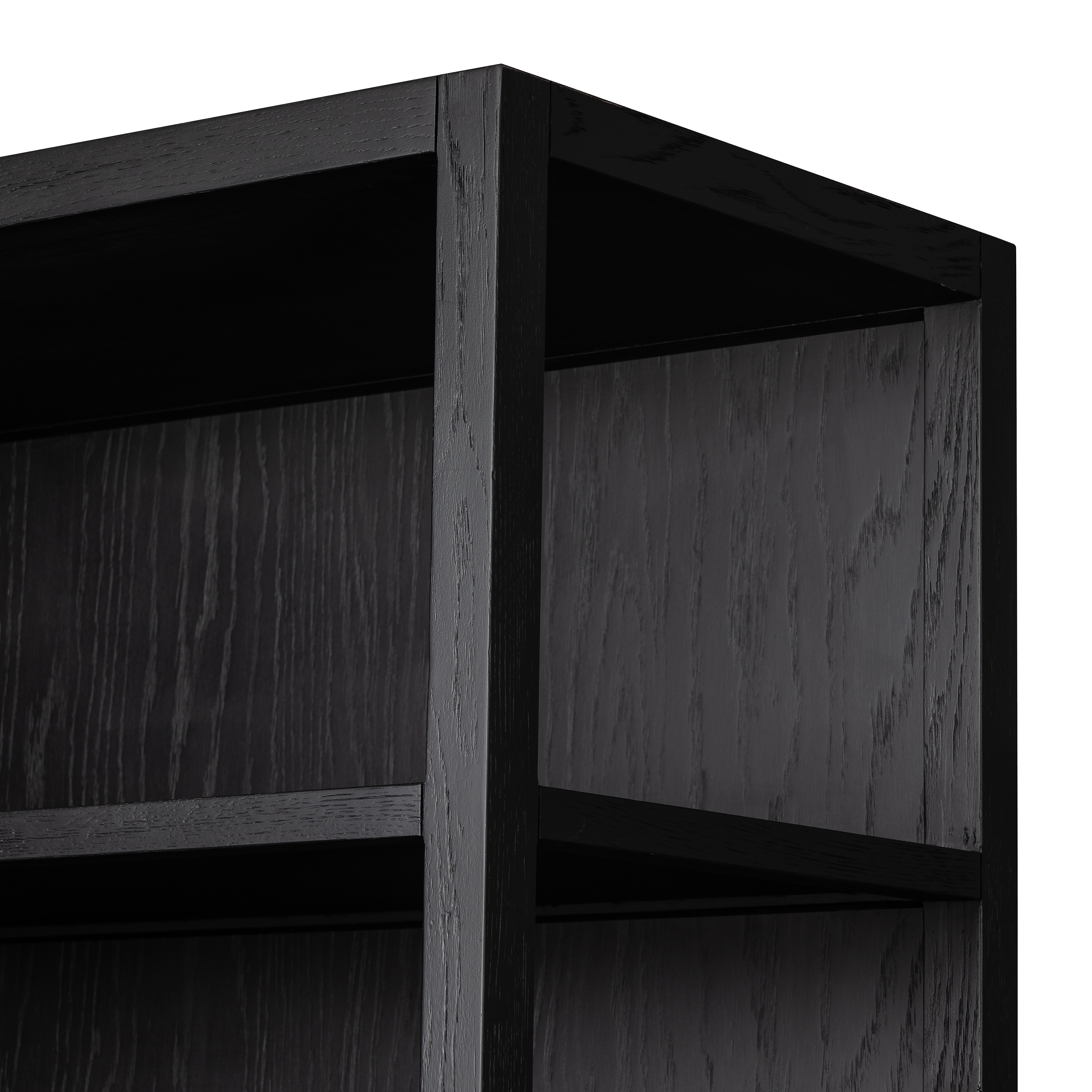 Hopkins Bookcase-Brushed Ebony Oak Vnr - Image 2