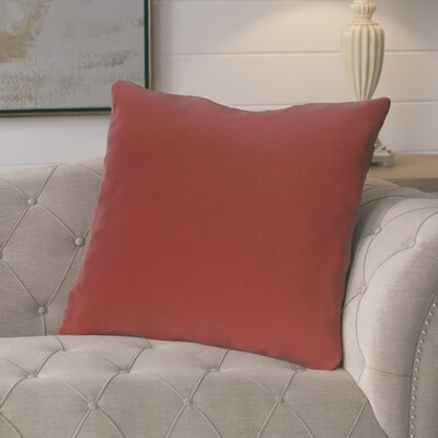 Moshe Solid Decorative Outdoor Square Pillow Cover and Insert - Image 0
