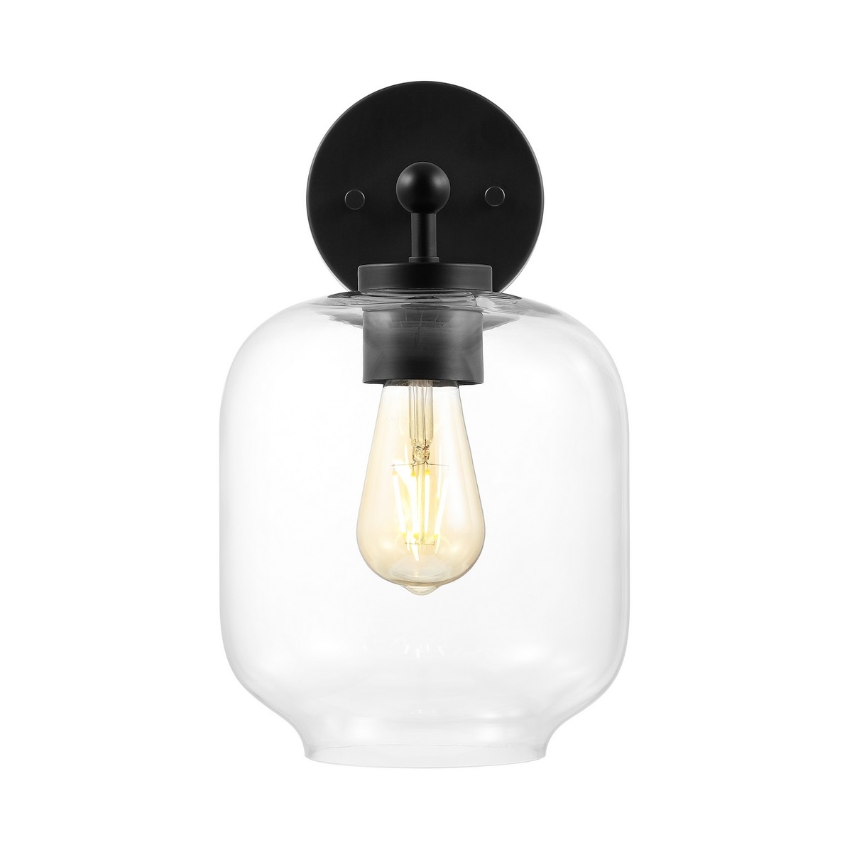 Edie 9.5" Wall Sconce - Black - Safavieh - Image 4