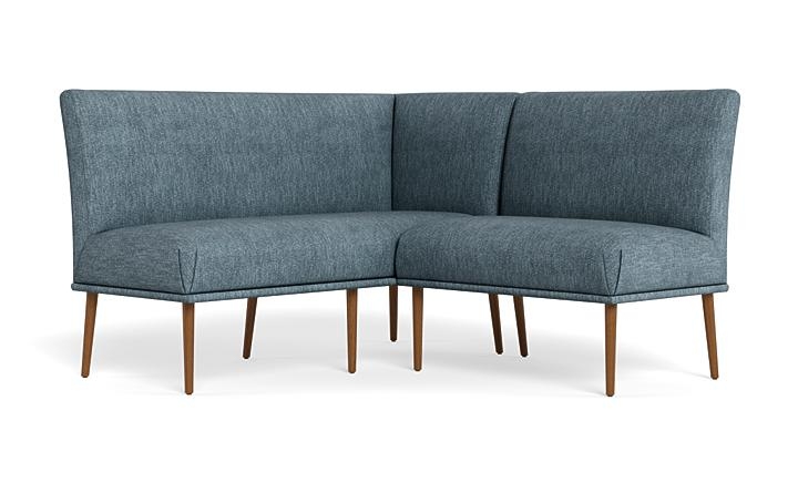 Dorian Upholstered Petite Left Banquette with Tufting Option - Image 2