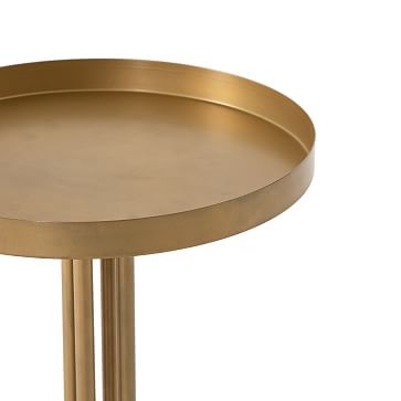 Nyla End Table, Rustic Brass - Image 4
