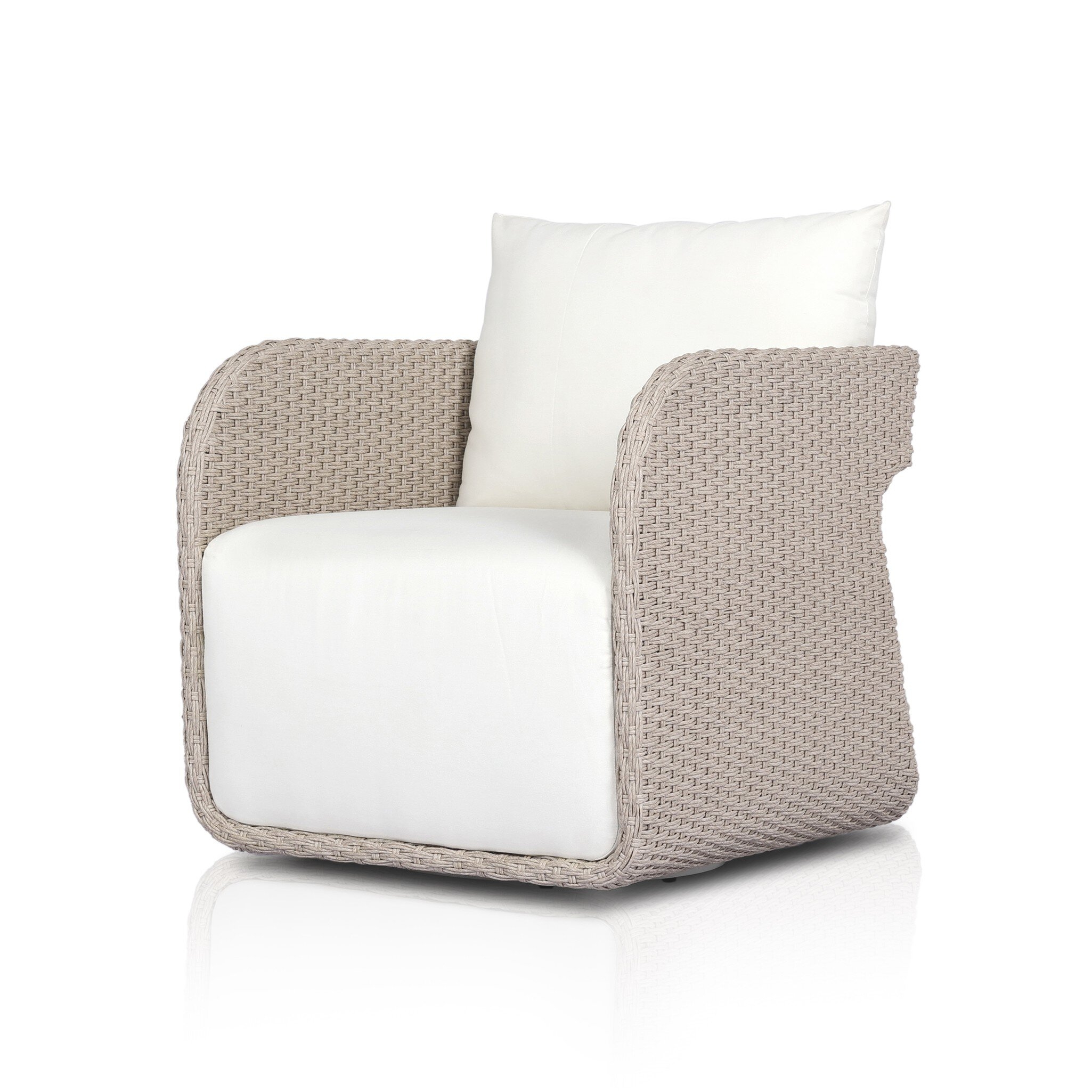 Geneva Outdoor Swivel Chair - Arashi Salt - Image 0