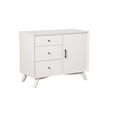 Williams Solid Wood 3 - Drawer 1 - Door Accent Cabinet - Image 0