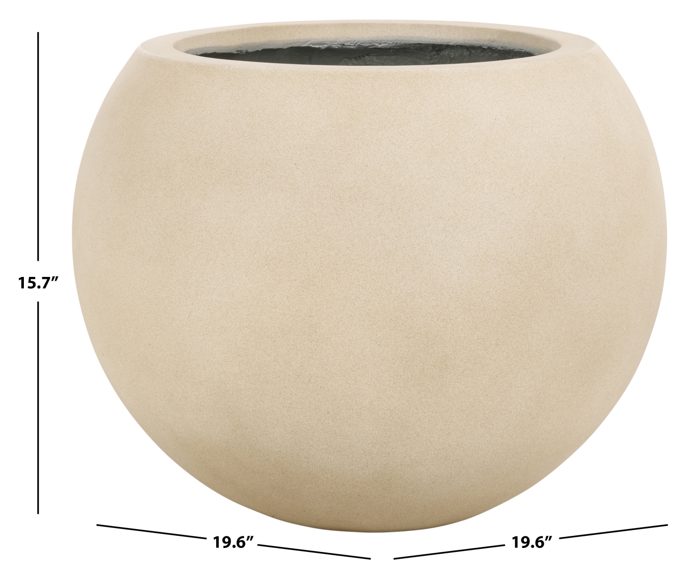 Indoor-Outdoor Kenslia Planter - Beige - Safavieh - Image 5