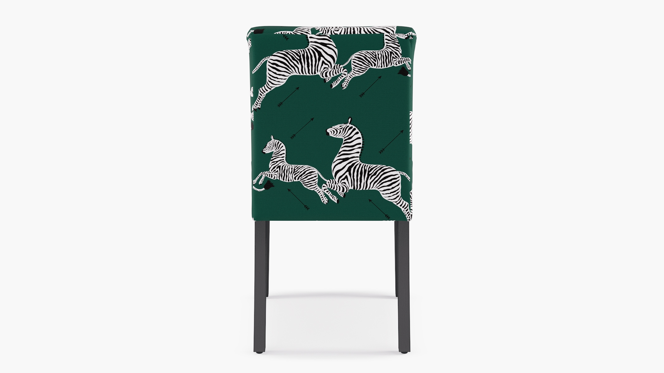 Classic Dining Chair, Emerald Zebra, Black - Image 3