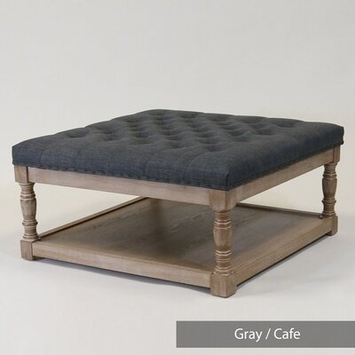 Hailey Shelved Tufted Cocktail Ottoman - Image 0