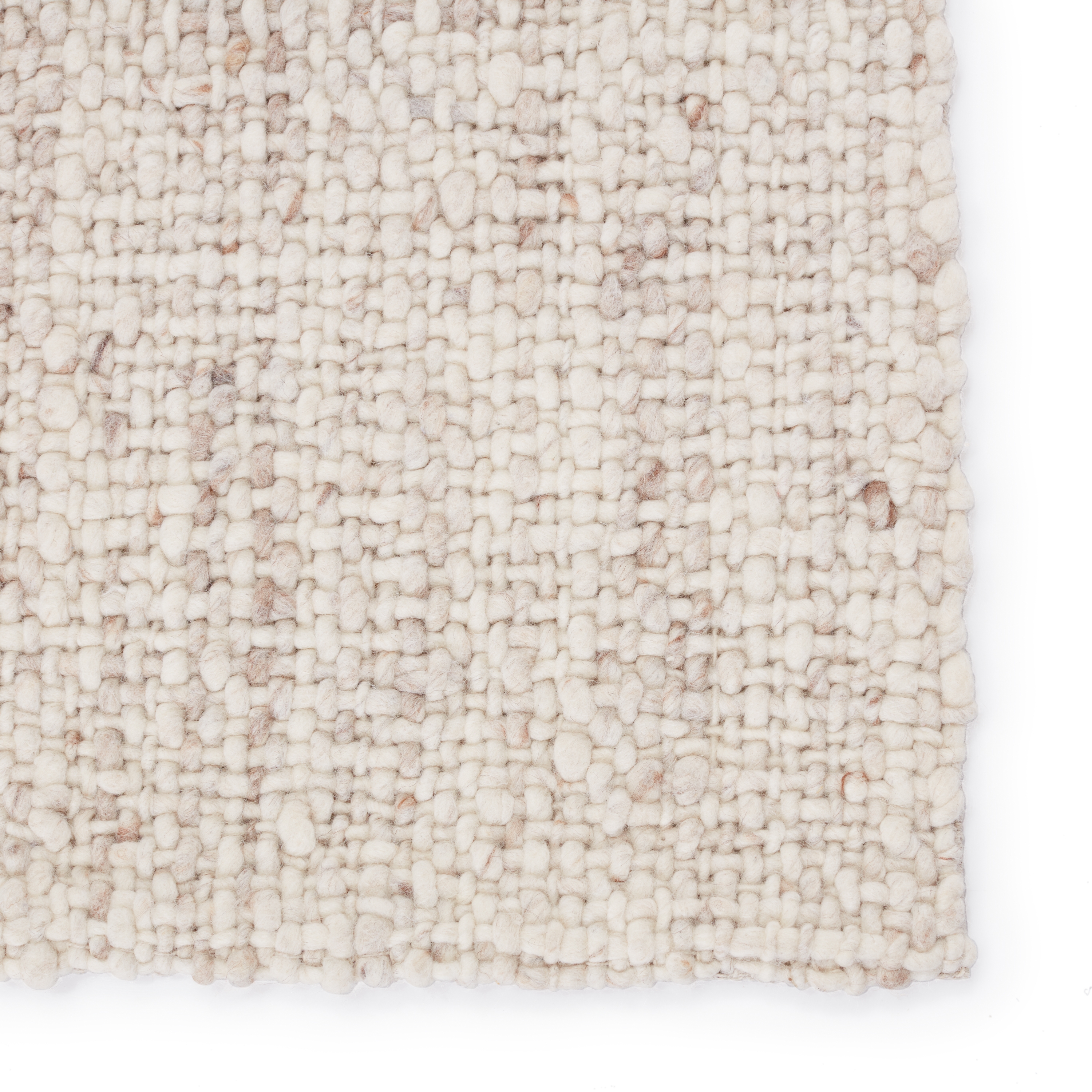 Season Handmade Solid Cream/ Tan Area Rug (8'X10') - Image 3