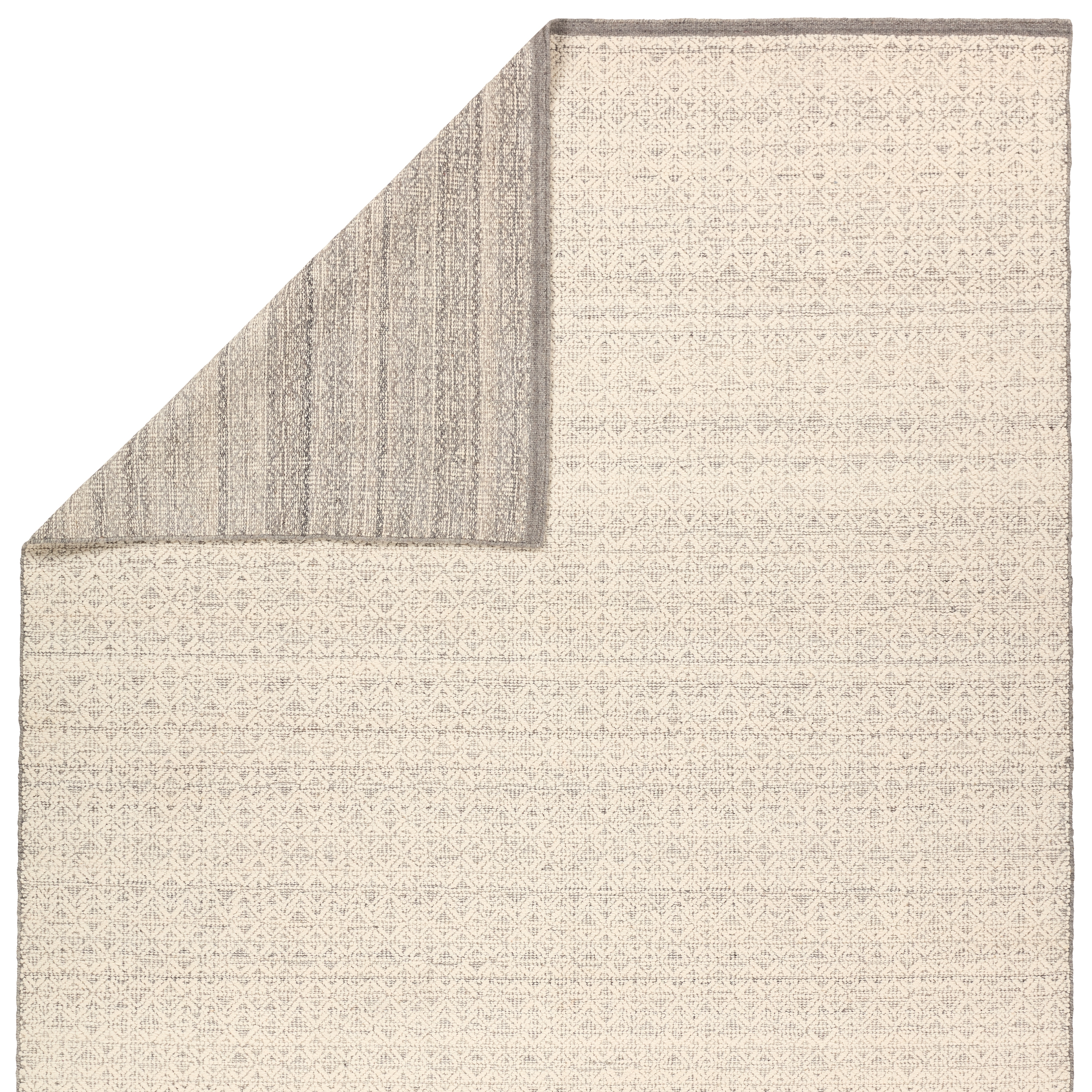 Merwyn ELZ03 Handmade Solid Ivory Area Rug (6'x9') - Image 2