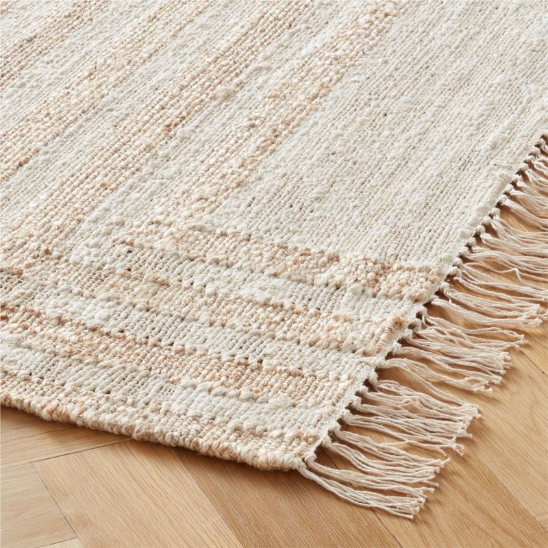 Zion Ivory Handwoven Rug 9'x12' - Image 1