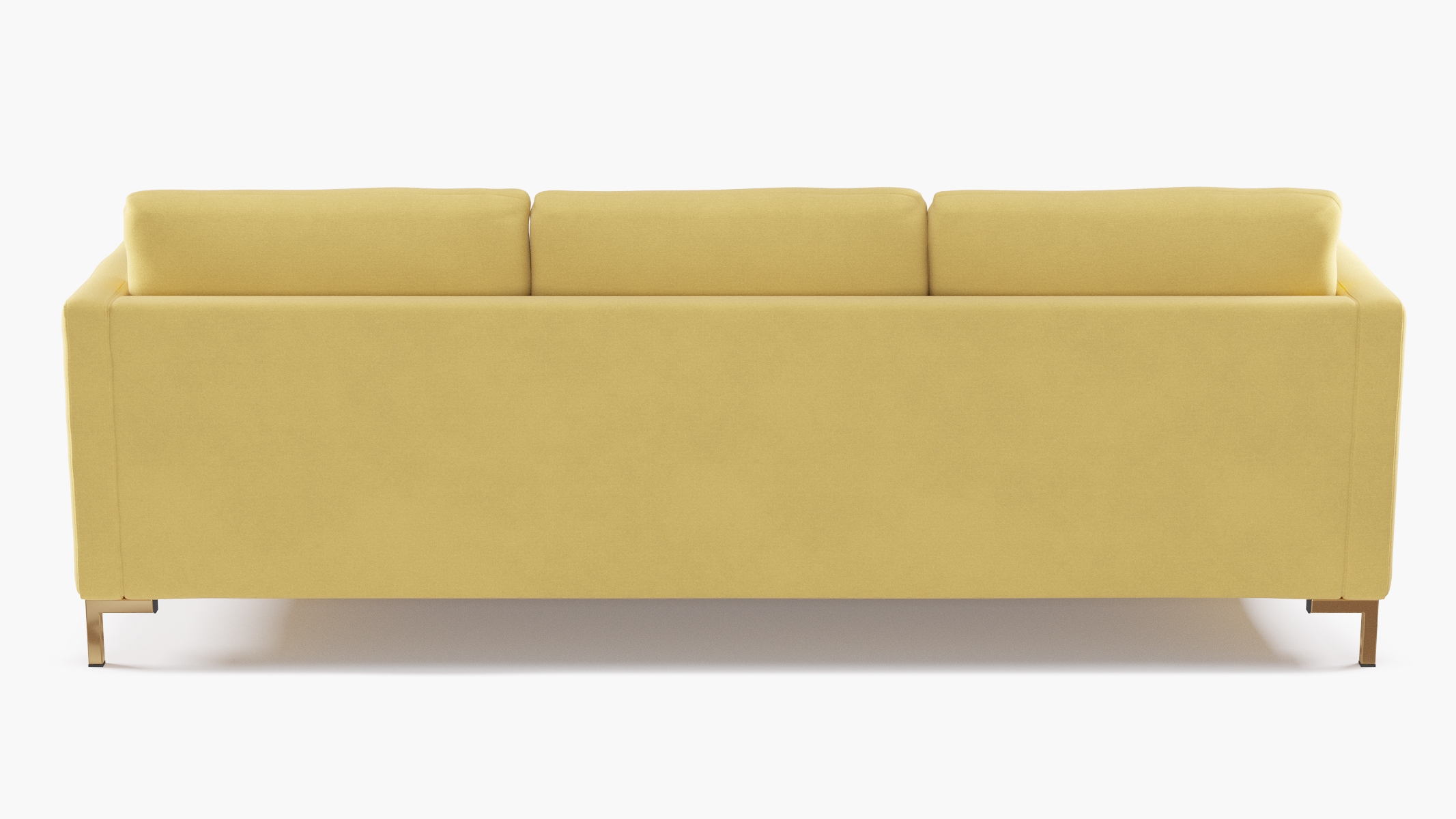 Modern Sofa, Canary Classic Velvet, Brass - Image 3