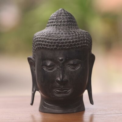 Lapwai Cast Bronze Buddha Head from Balinese Artisan Bust - Image 0