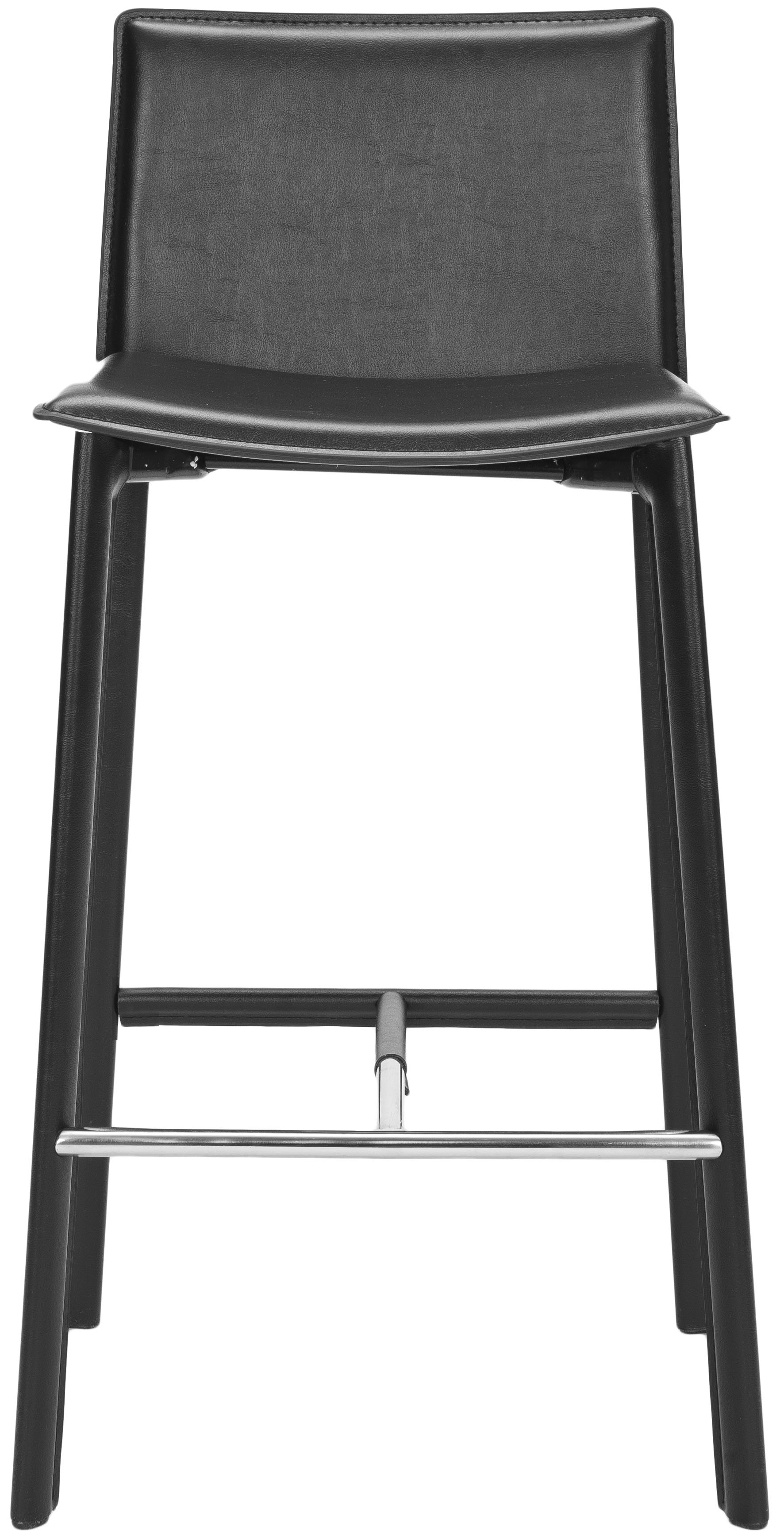 Janet 28.5" H Bar Stool (Set Of 2) - Black/Chrome - Safavieh - Image 1