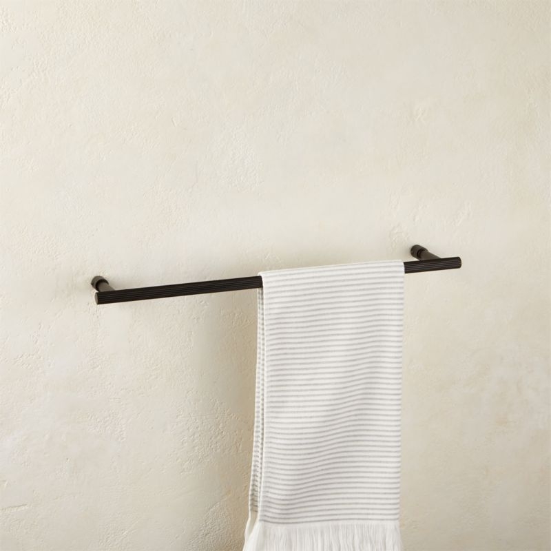 Sprocket Towel Bar Matte Black 18" - Image 4