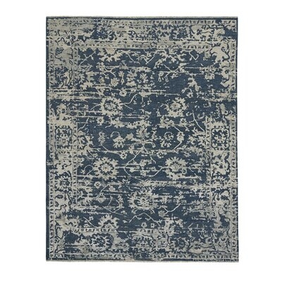 Jain Hand-Knotted Blue Area Rug - Image 0