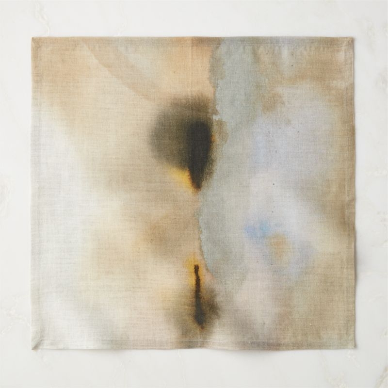 Arcadia Watercolor Linen Napkin - Image 1