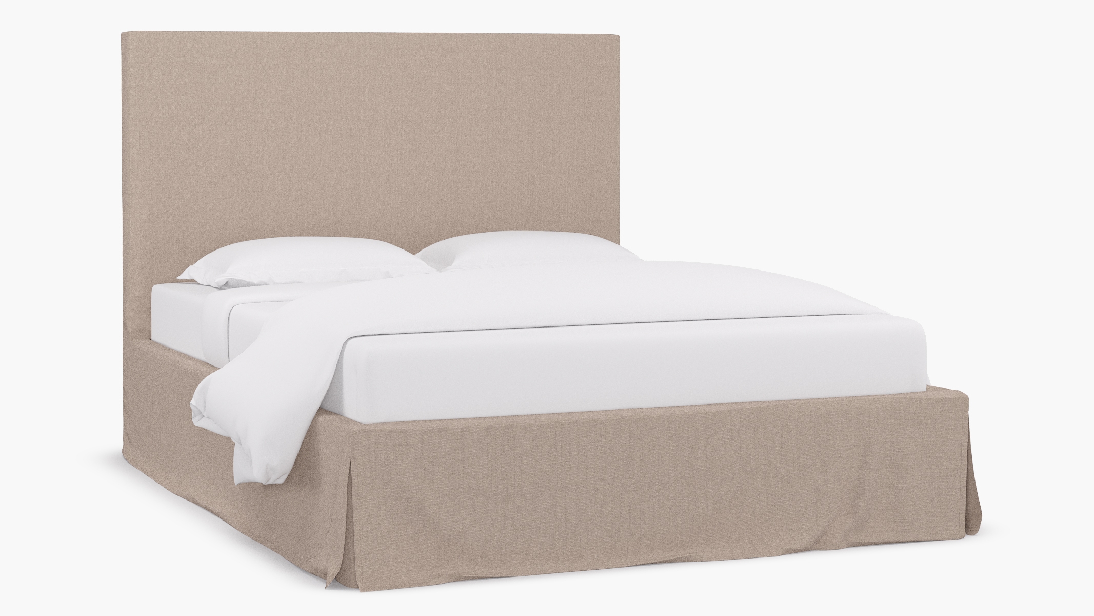 Slipcovered Bed, Husk Everyday Linen, Queen - Image 0