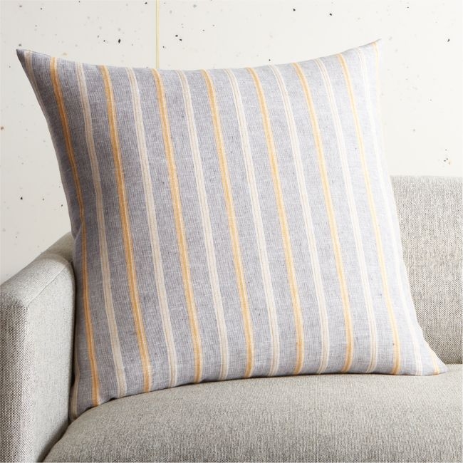 23" Amora Grey Pillow with Down-Alternative Insert - Image 0