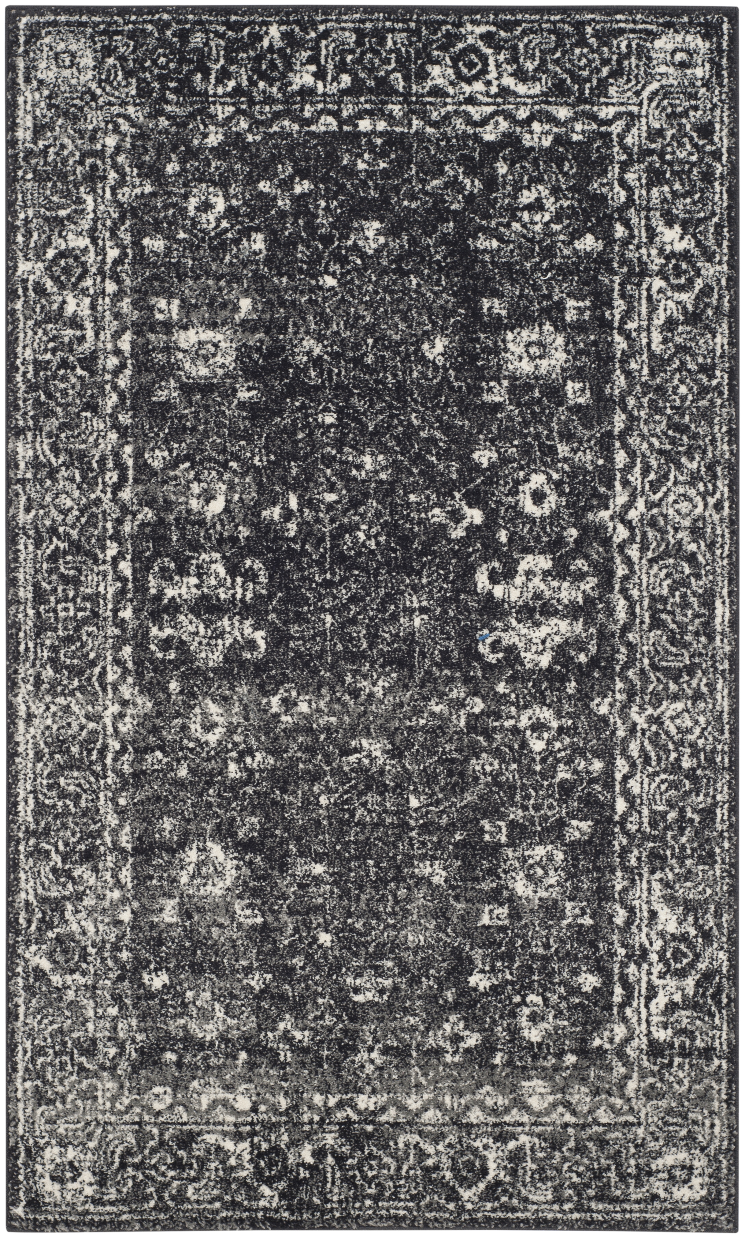 Arlo Home Woven Area Rug, EVK270K, Charcoal/Ivory,  3' X 5' - Image 0