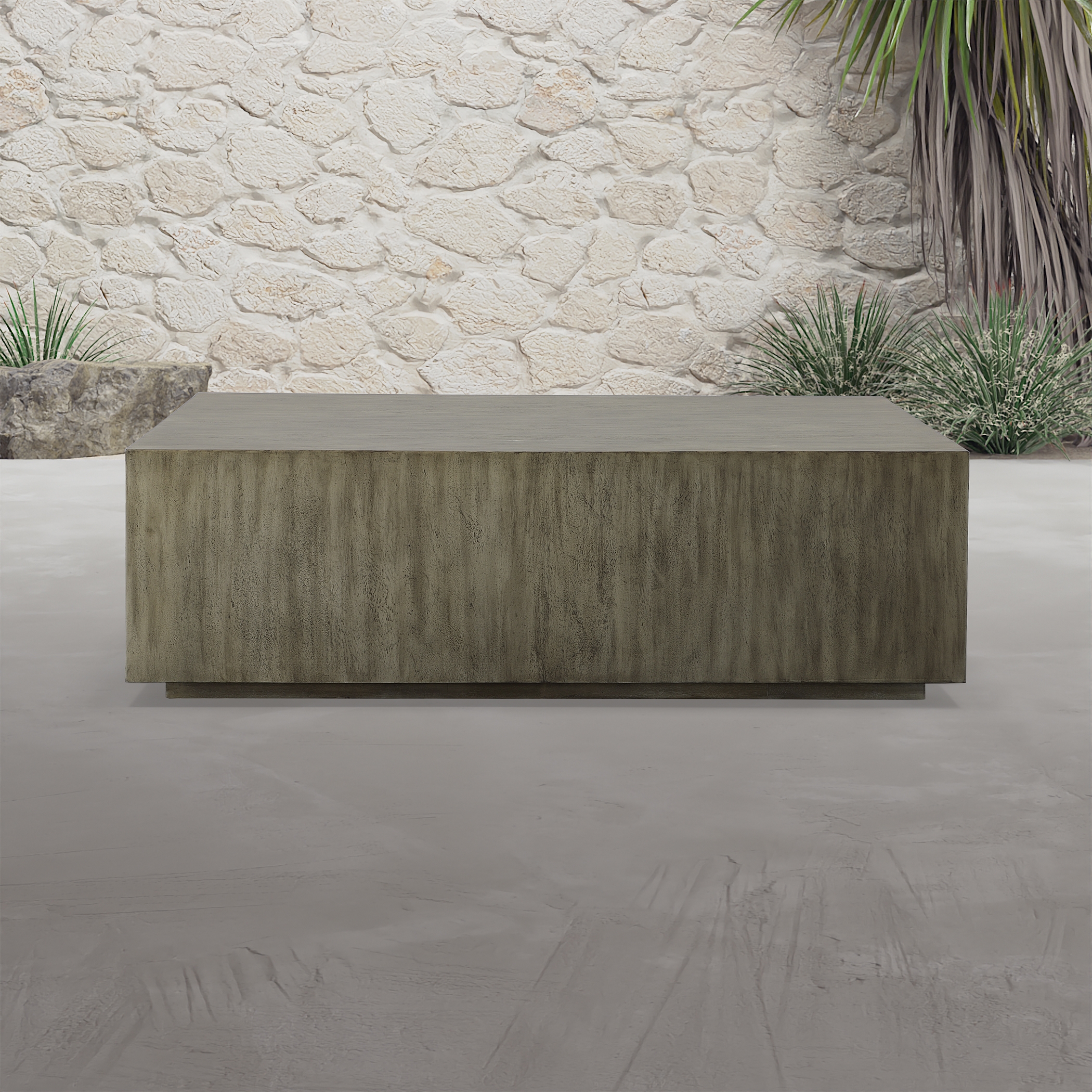 Kareem Modern Gray Coffee Table - Image 1