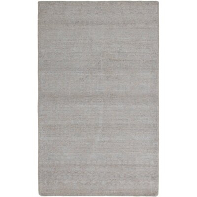 One-of-a-Kind Groh Hand-Knotted 1980s Hosseinabad Gray 4'9" x 7'9" Viscose Area Rug - Image 0
