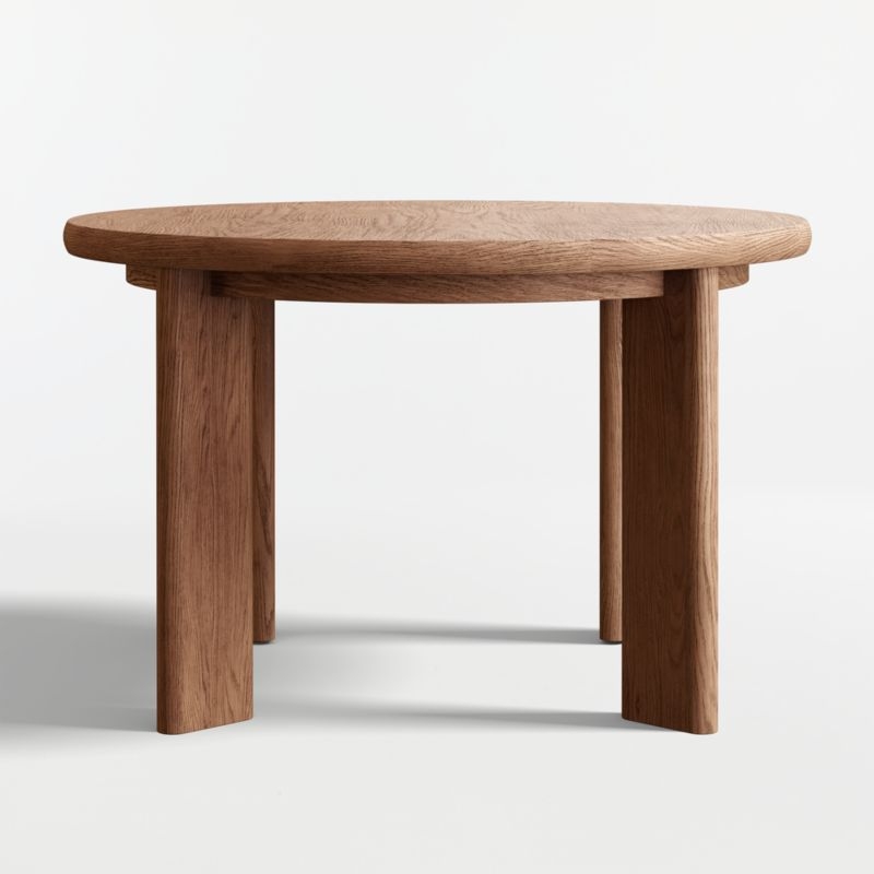 Hearth 49"-71" Oak Round Extendable Dining Table - Image 4