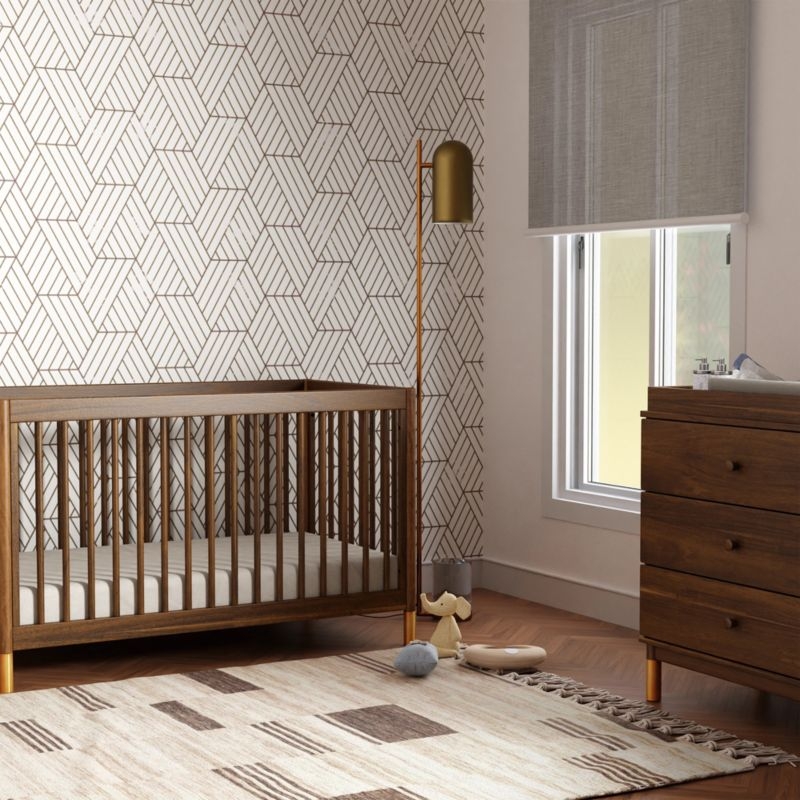Babyletto Gelato Natural Walnut Wood 4-in-1 Convertible Baby Crib with Toddler Conversion Kit - Image 3