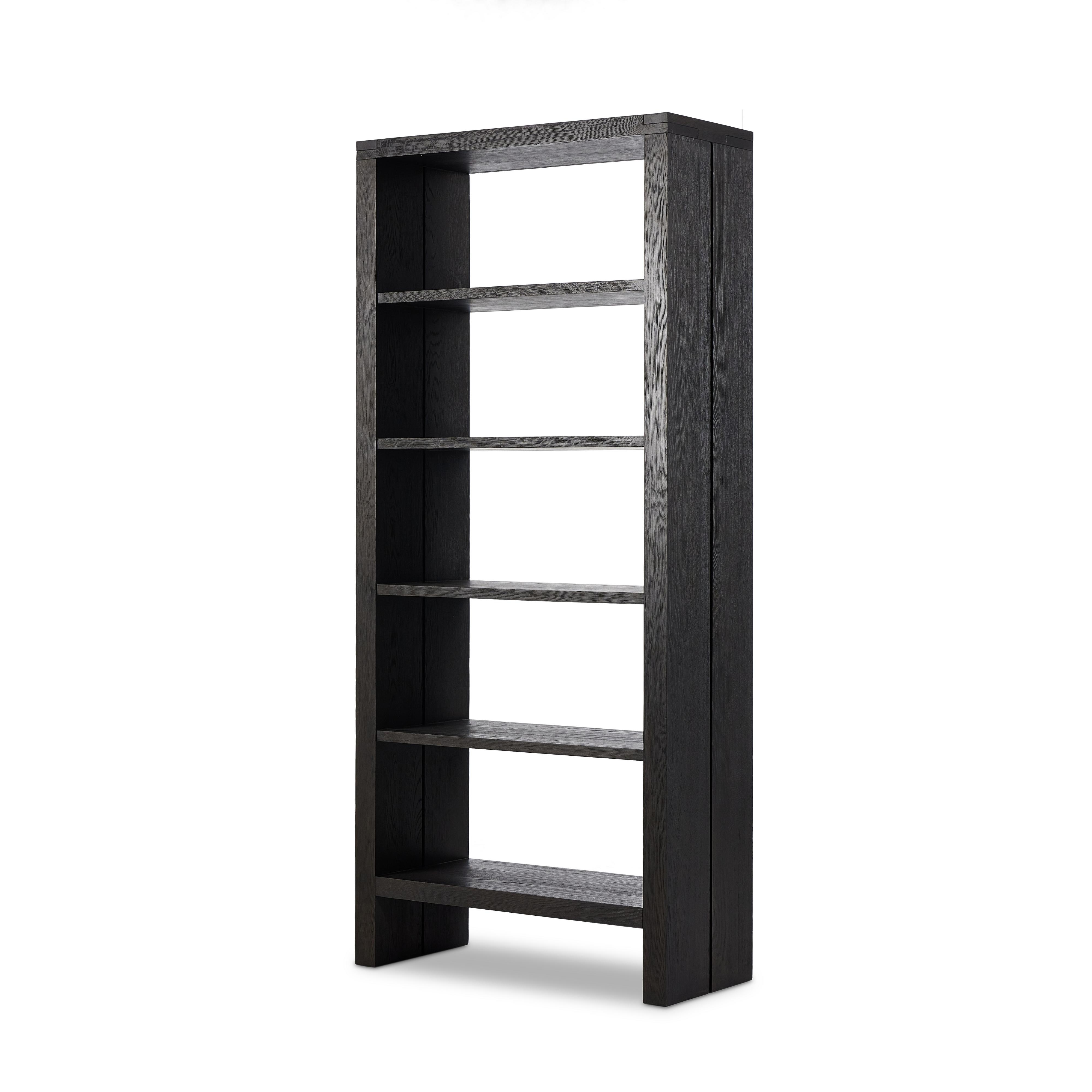 Warby Bookshelf-Worn Black Veneer - Image 0