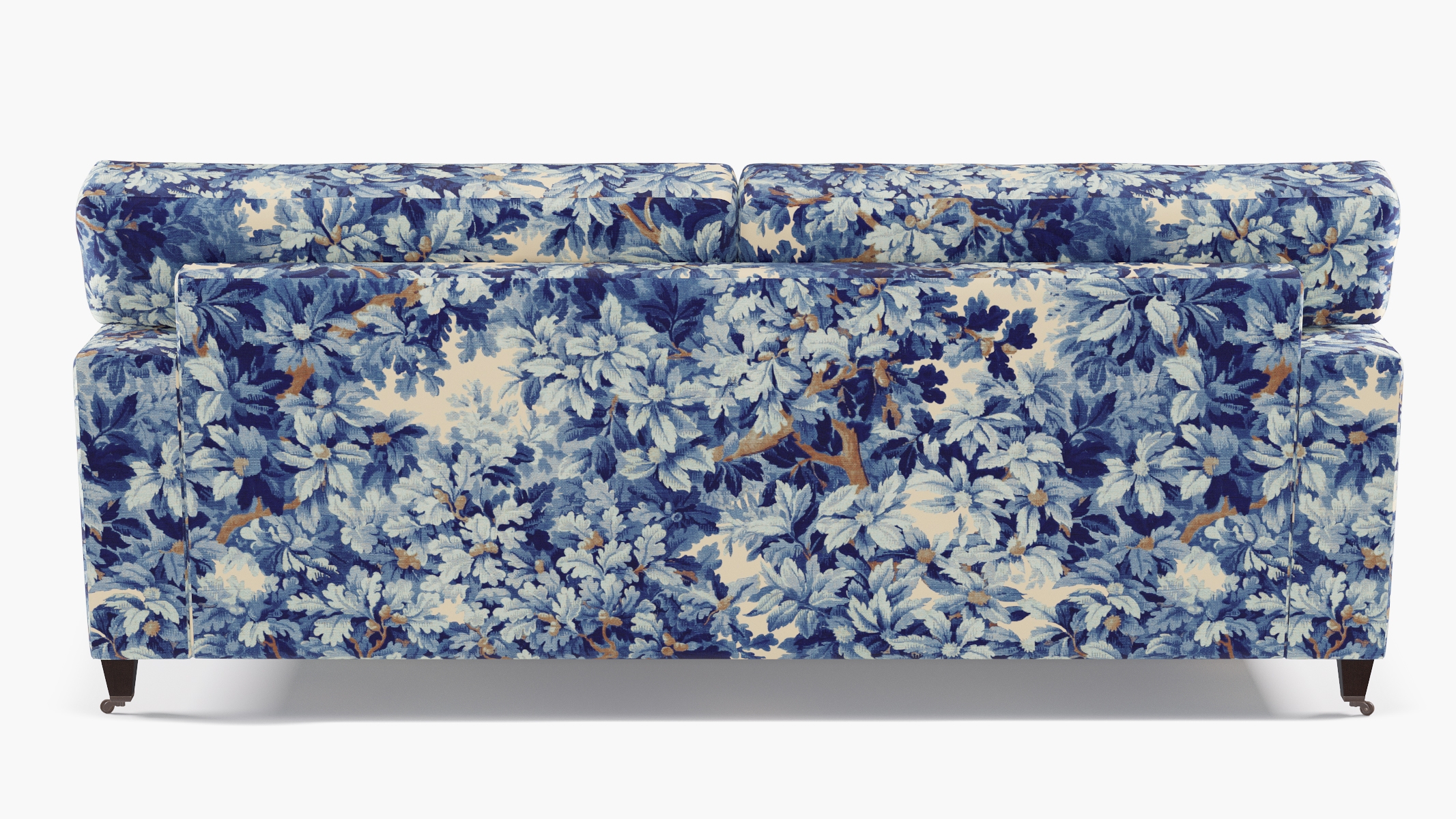 Classic Sofa, Limoges Bois De Chene, Espresso with Antique Brass Caster - Image 3