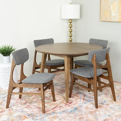 Warburton 5 Piece Solid Wood Dining Set - Image 0