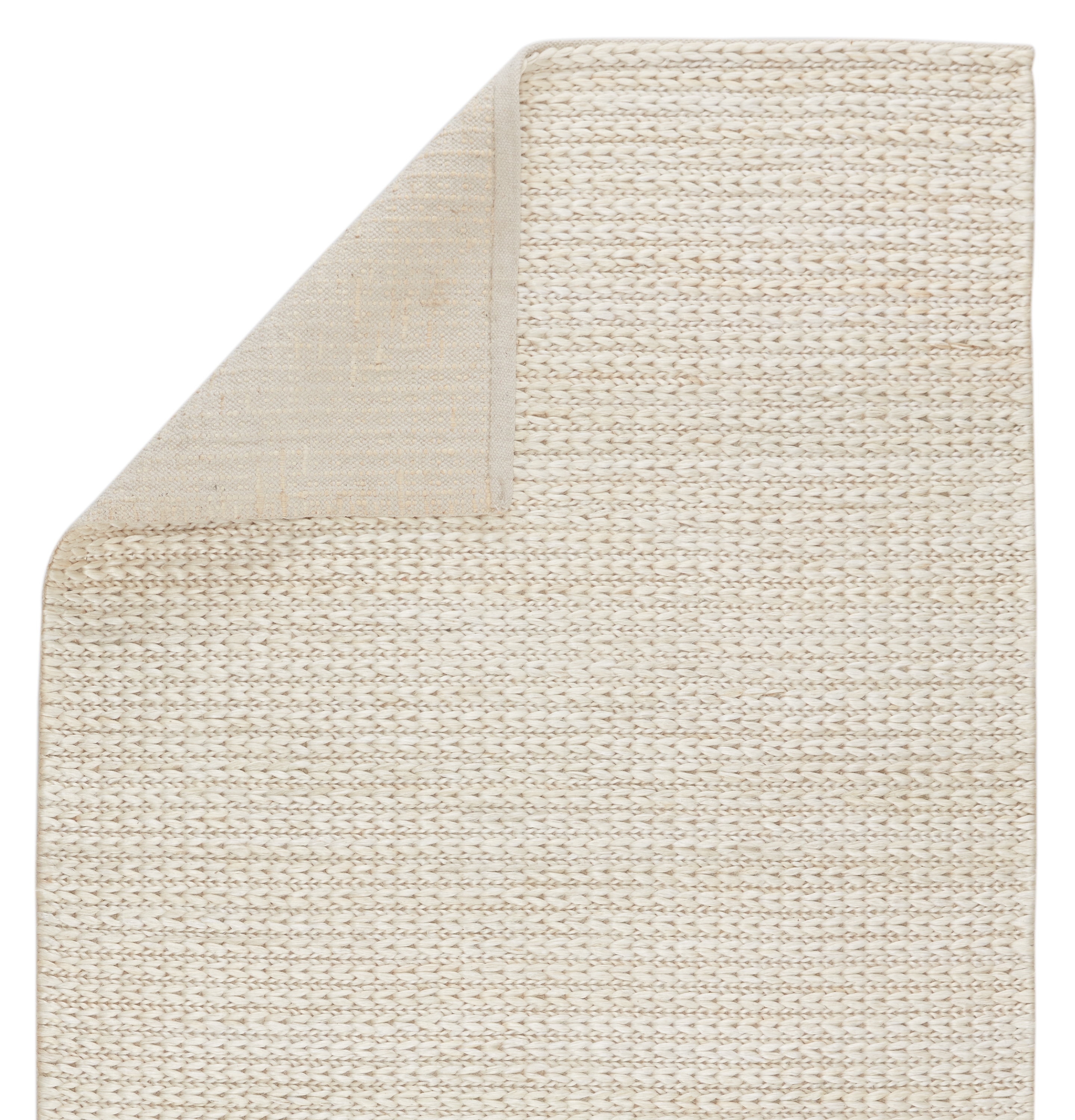 Calista Natural Solid White Area Rug (9'X12') - Image 2