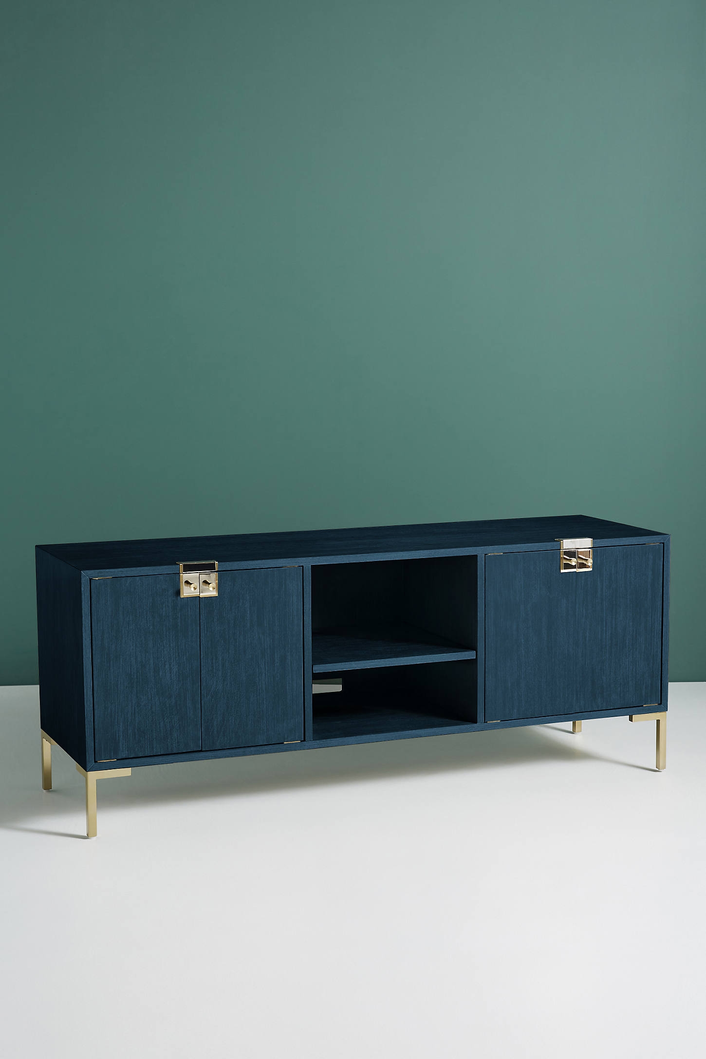 Ingram Media Console By Anthropologie in Blue - Image 0