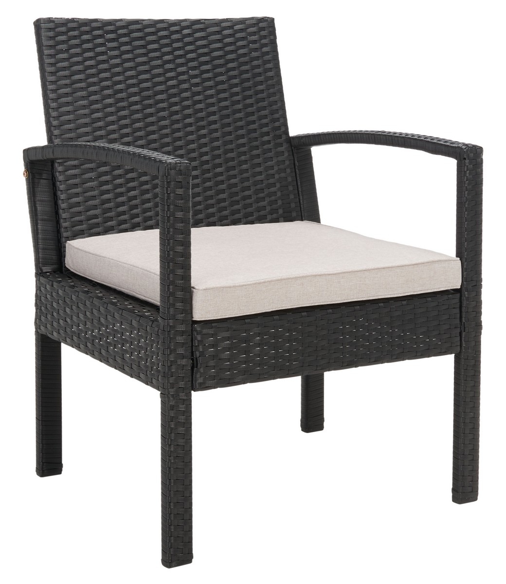 Bassey 4Pc Living Set - Black / Light Grey - Safavieh - Image 8