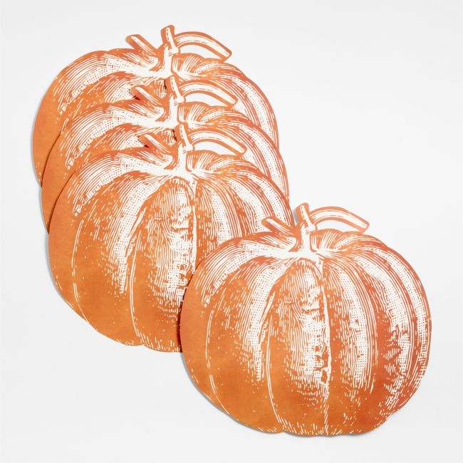 Paper Pumpkin Placemats, Set of 12 - Image 0
