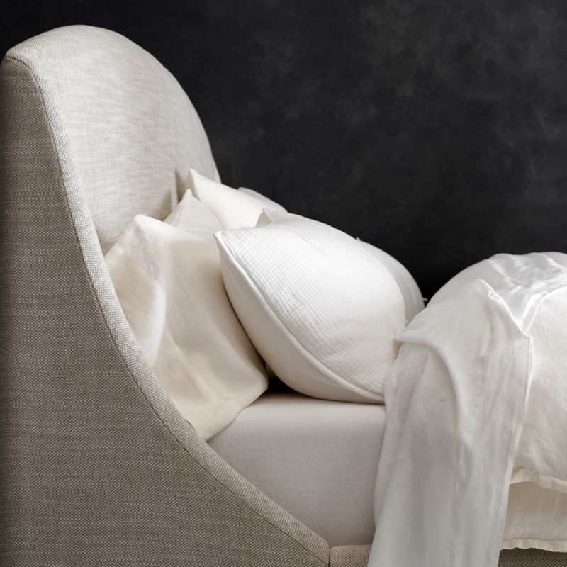 Lafayette Mist Grey Upholstered King Bed - Image 8