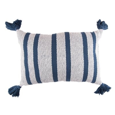 Marguerite Cotton Striped Lumbar Pillow - Image 0