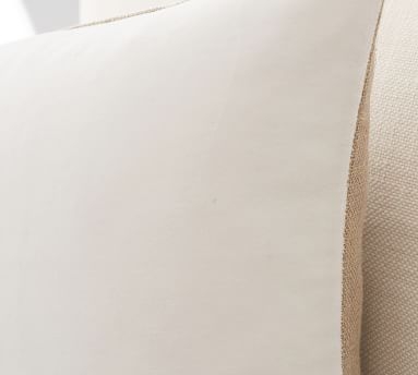 Velvet Linen Pillow Cover, 20 x 20", Taupe - Image 3