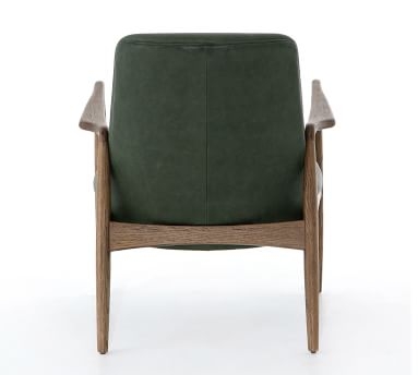 Fairview Armchair, Eden Sage Leather/Toasted Oak - Image 5