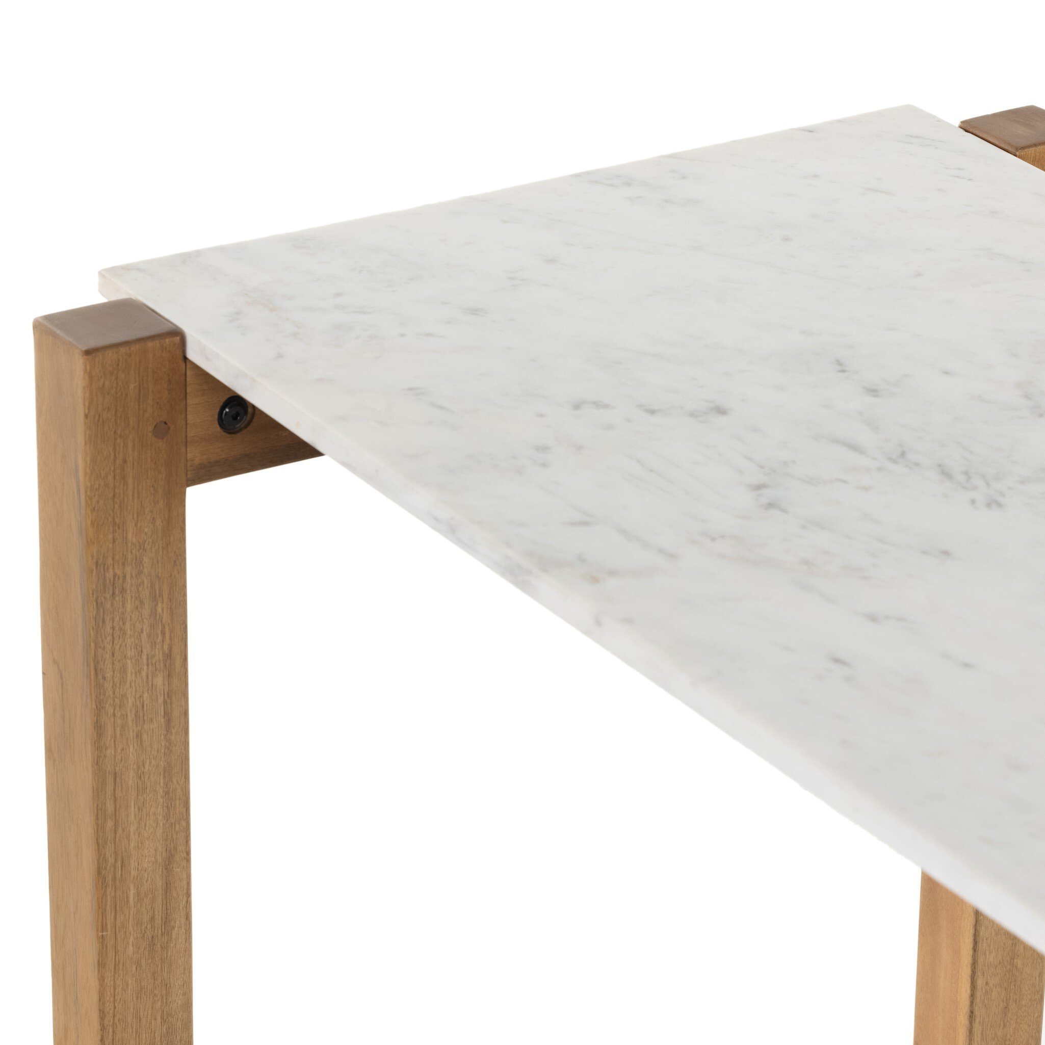 Scout Bar + Counter Table - Polished White Marble - Image 5