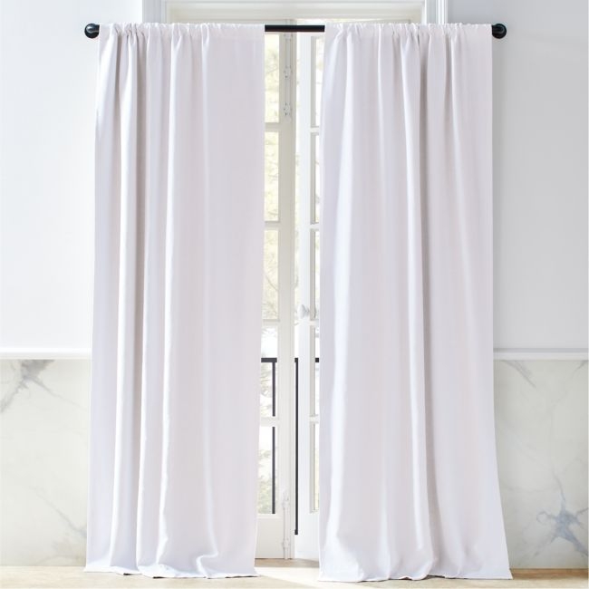 EUROPEAN FLAX™-Certified Linen White Blackout Window Curtain Panel 48"x108" - Image 0