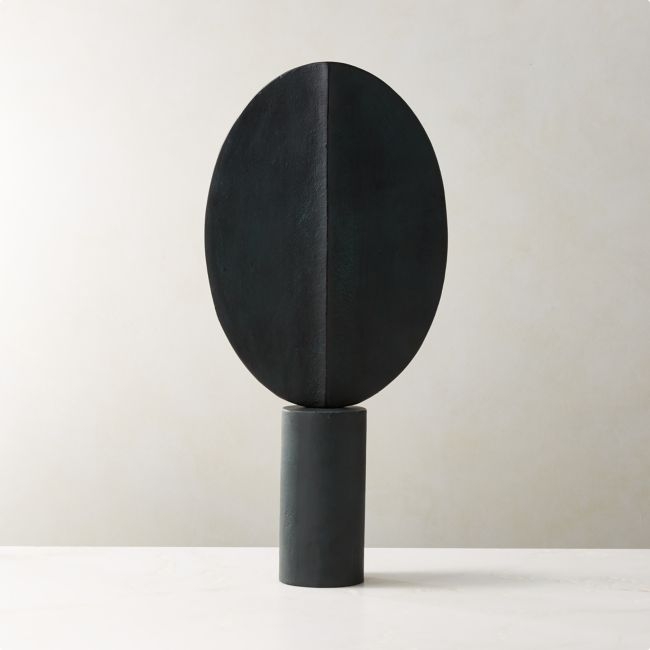 Azande Black Cast Aluminum Sculpture - Image 0