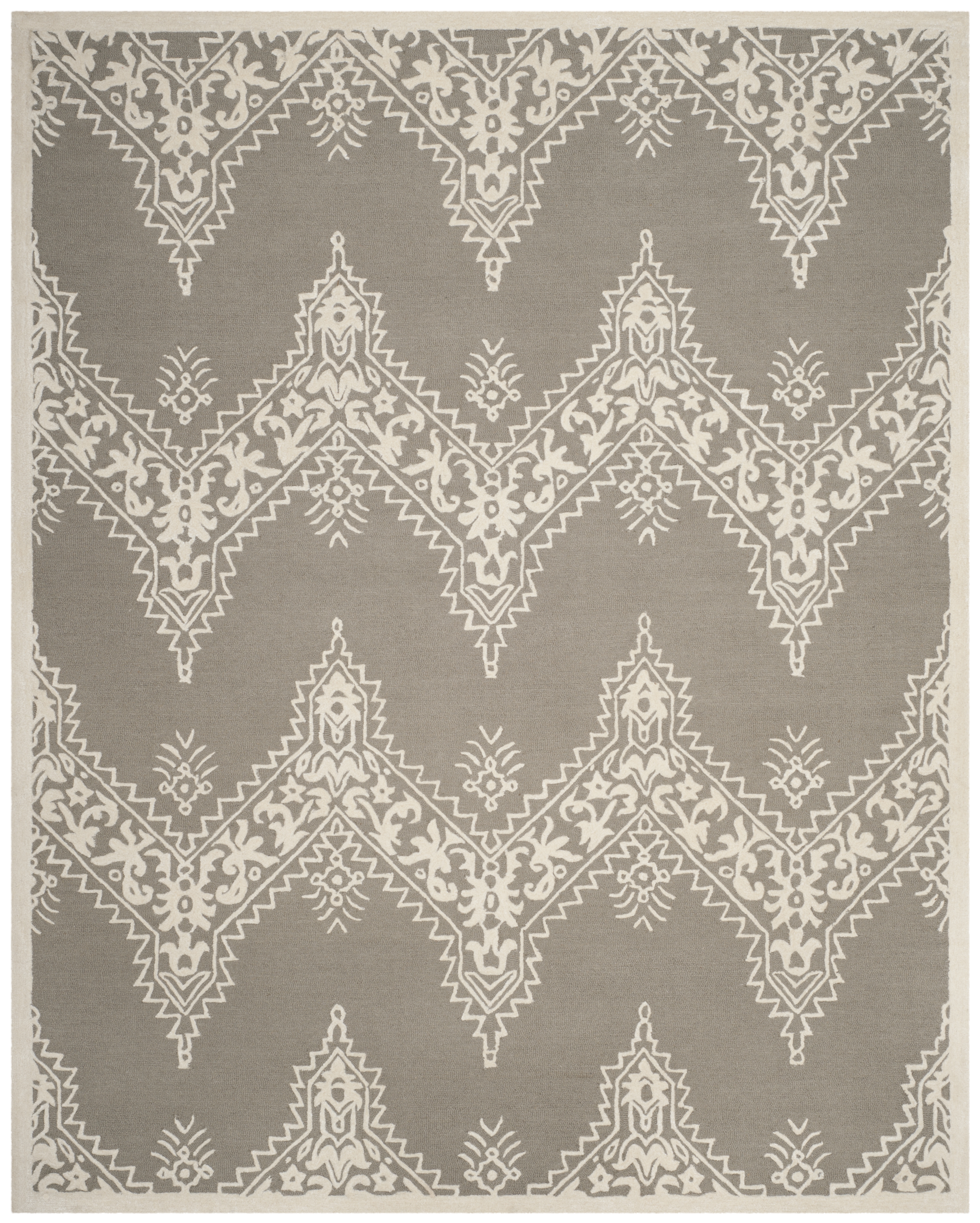 Arlo Home Hand Tufted Area Rug, MNH523A, Grey/Ivory,  8' X 10' - Image 0