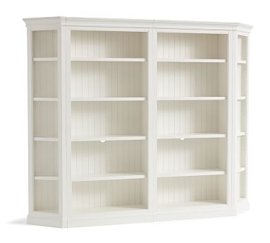 Aubrey Wall Bookcase, Dutch White, 102.5"L x 84"H - Image 0