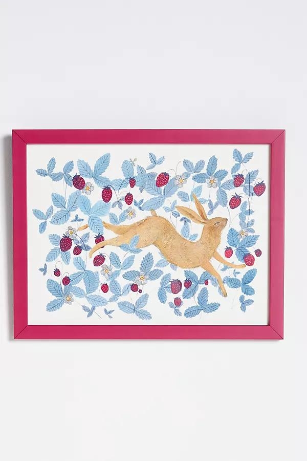 Wild Strawberry Hare Wall Art - Image 0