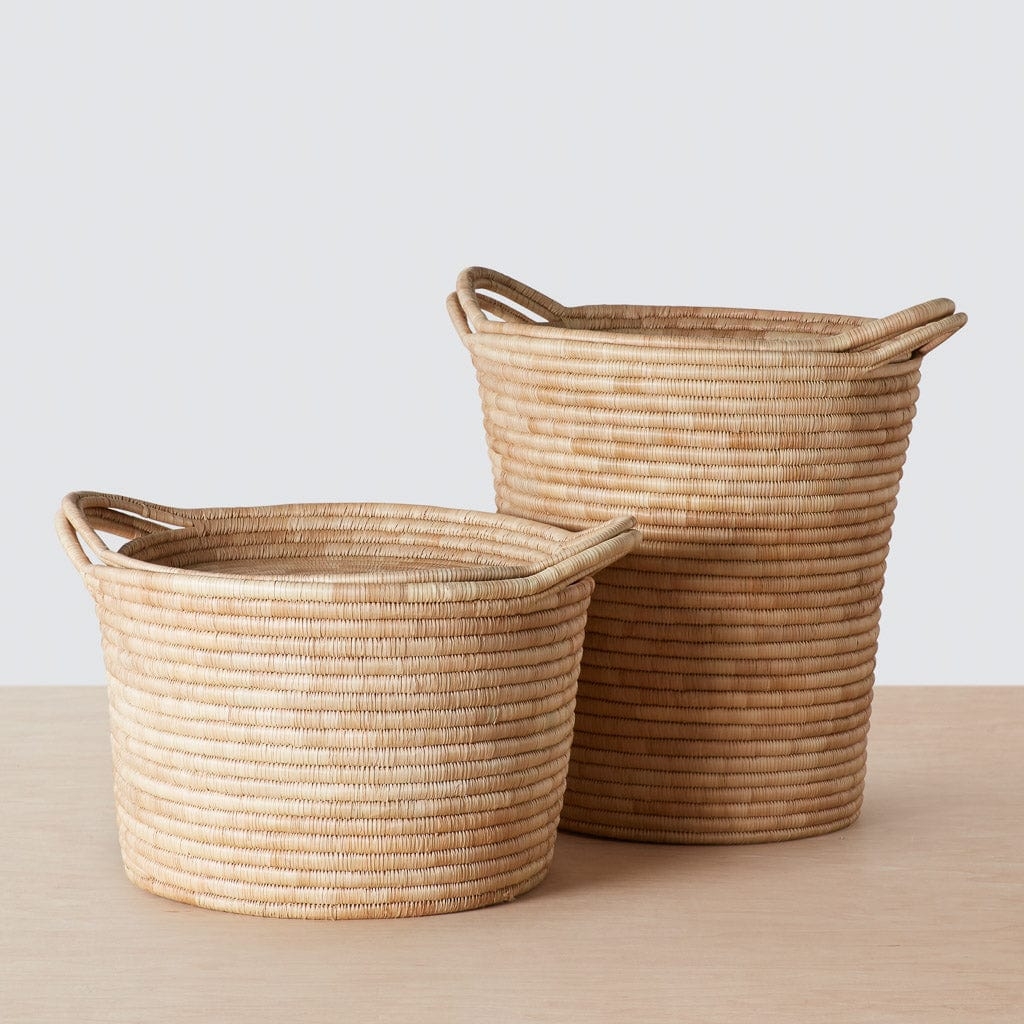 The Citizenry Rivi Storage Basket Set of 2 | Medium/Large | Natural - Image 0