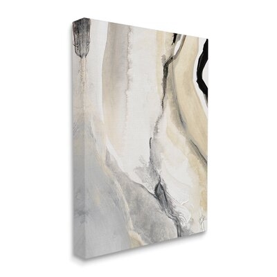 Abstract Paint Strokes Fluid Beige Movement - Image 0
