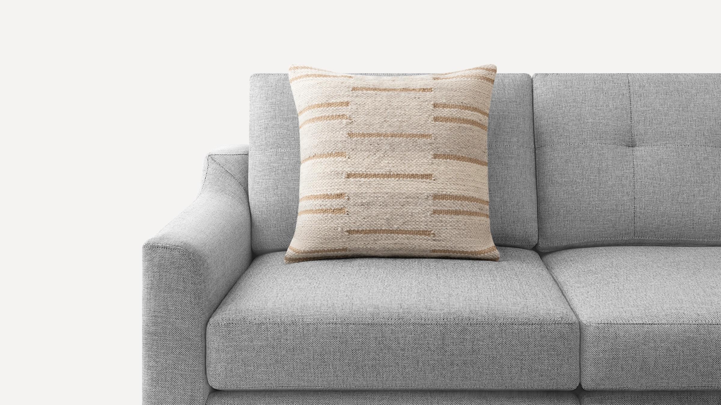 Interval Hand-tufted Pillow Cover in Beige - Image 1