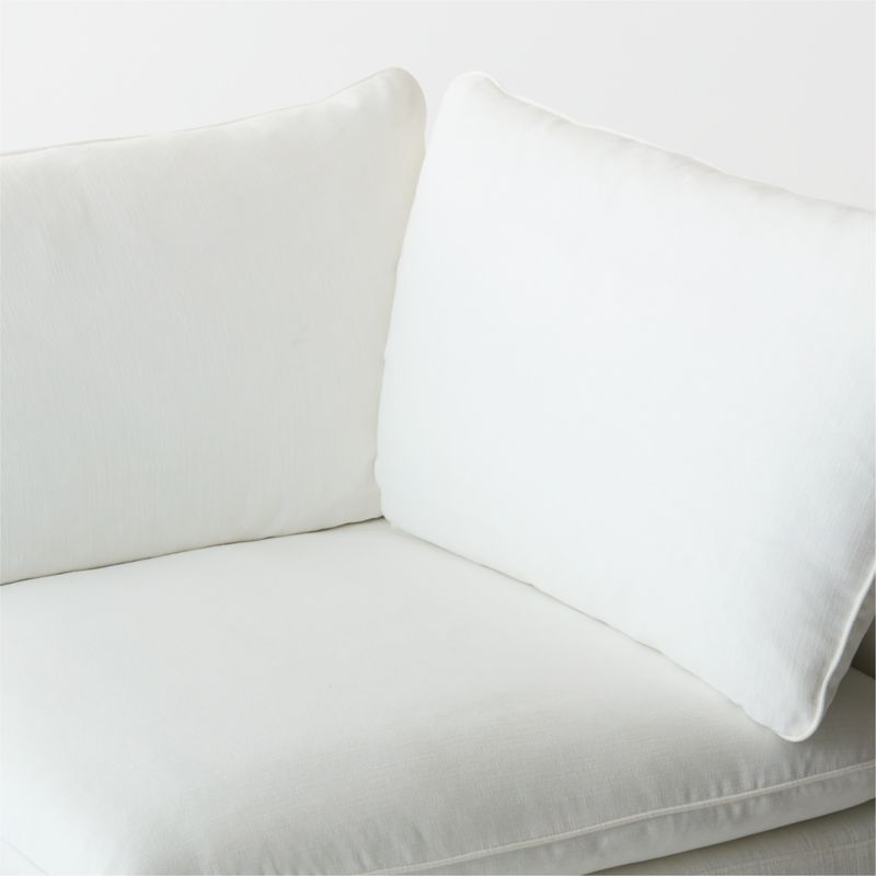 Lumis 5-Piece Modular L-Shaped White Performance Fabric Deep Depth Sectional Sofa - Image 6